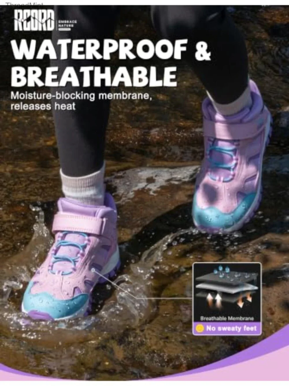 Kids Hiking Boots Waterproof Outdoor Non-Slip Anti-Collision